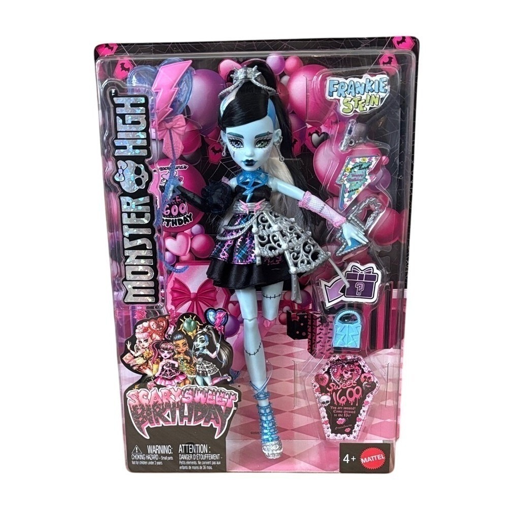 Mattel Monster High Frankie Stein Doll Scary Sweet 1600 Birthday 2025 NIB